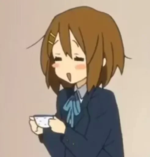 Стикер из набора K-ON! для Телеграм: Видео, Статические ☕