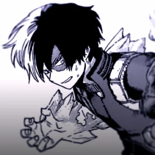 Стикер из набора // Todoroki Shoto // @sshasstiks // Шото Тодороки для Телеграм: Статические 🧊