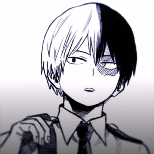 Стикер из набора // Todoroki Shoto // @sshasstiks // Шото Тодороки для Телеграм: Статические 🧊