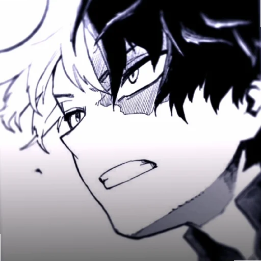 Стикер из набора // Todoroki Shoto // @sshasstiks // Шото Тодороки для Телеграм: Статические 🧊