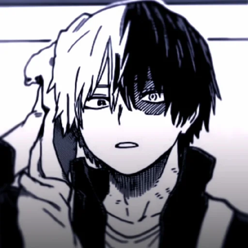 Стикер из набора // Todoroki Shoto // @sshasstiks // Шото Тодороки для Телеграм: Статические 🧊
