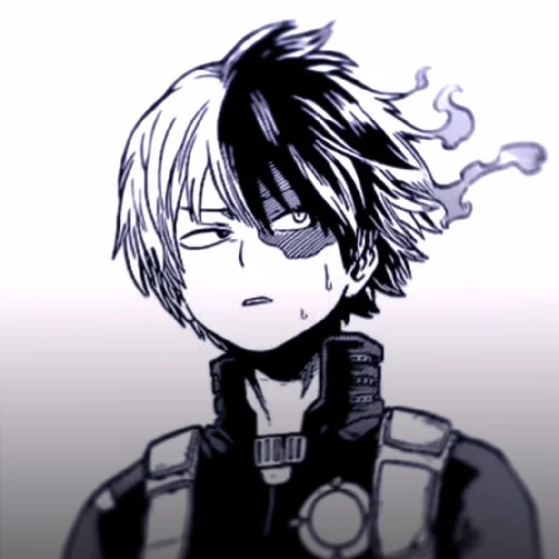 Стикер из набора // Todoroki Shoto // @sshasstiks // Шото Тодороки для Телеграм: Статические 🧊