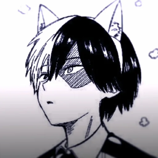 Стикер из набора // Todoroki Shoto // @sshasstiks // Шото Тодороки для Телеграм: Статические 🧊