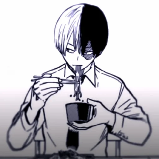 Стикер из набора // Todoroki Shoto // @sshasstiks // Шото Тодороки для Телеграм: Статические 🧊