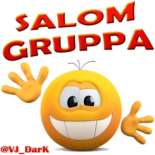 Стикер из набора 3D UZBEK SMILES by @VJ_DARK для Телеграм: Статические 😃