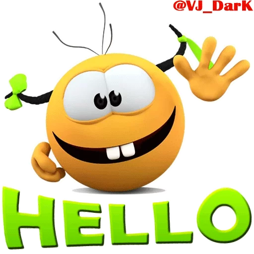 Стикер из набора 3D UZBEK SMILES by @VJ_DARK для Телеграм: Статические 🖐