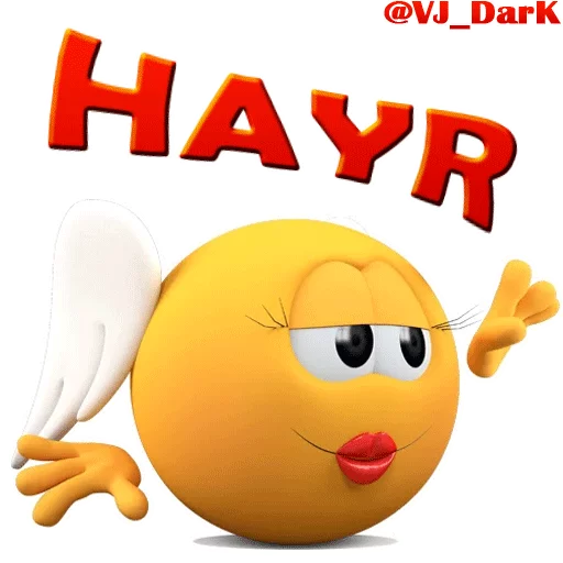Стикер из набора 3D UZBEK SMILES by @VJ_DARK для Телеграм: Статические 👋
