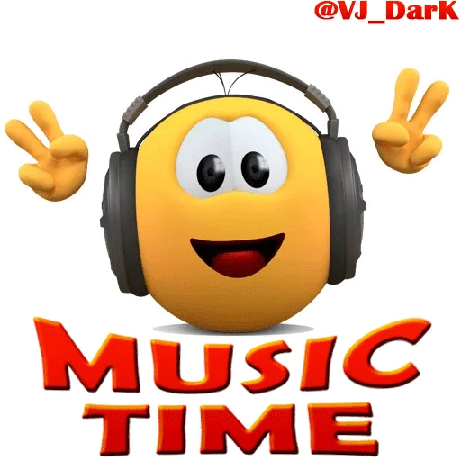 Стикер из набора 3D UZBEK SMILES by @VJ_DARK для Телеграм: Статические 🎧