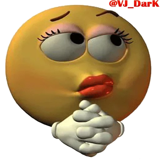 Стикер из набора 3D UZBEK SMILES by @VJ_DARK для Телеграм: Статические 😐