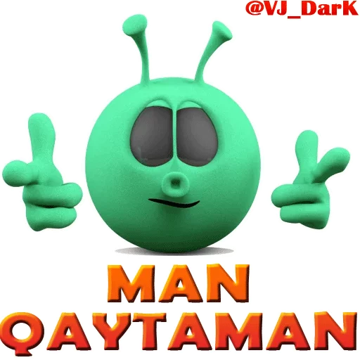 Стикер из набора 3D UZBEK SMILES by @VJ_DARK для Телеграм: Статические 🤗