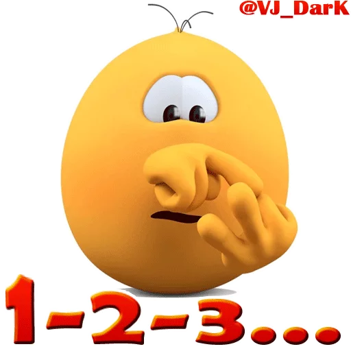 Стикер из набора 3D UZBEK SMILES by @VJ_DARK для Телеграм: Статические 😶