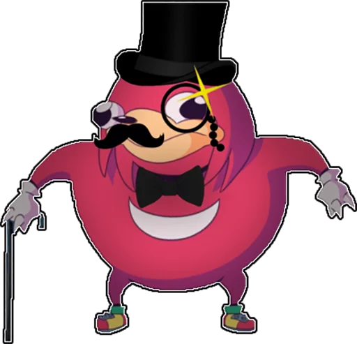 Стикер из набора Ugandan Knuckles @perverse для Телеграм: Статические 🇺🇬