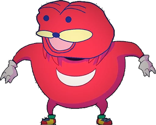 Стикер из набора Ugandan Knuckles @perverse для Телеграм: Статические 😳
