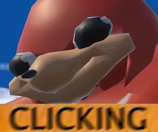 Стикер из набора Ugandan Knuckles @perverse для Телеграм: Статические 😁
