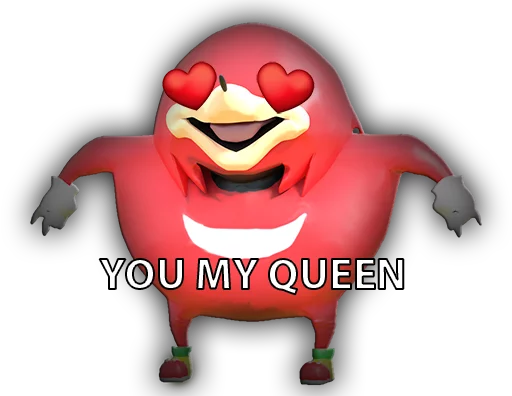 Стикер из набора Ugandan Knuckles @perverse для Телеграм: Статические 😍
