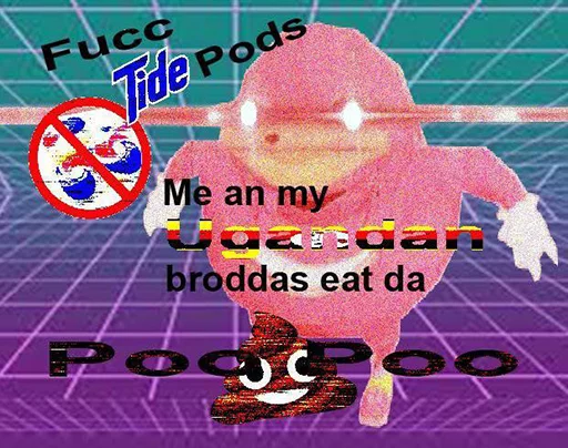 Стикер из набора Ugandan Knuckles @perverse для Телеграм: Статические 🇺🇬