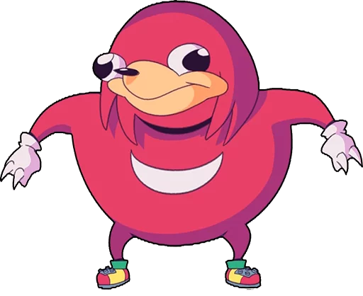 Стикер из набора Ugandan Knuckles @perverse для Телеграм: Статические ☹️