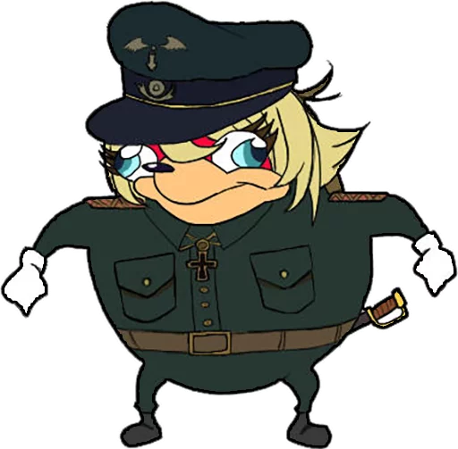 Стикер из набора Ugandan Knuckles @perverse для Телеграм: Статические 👮‍♀️