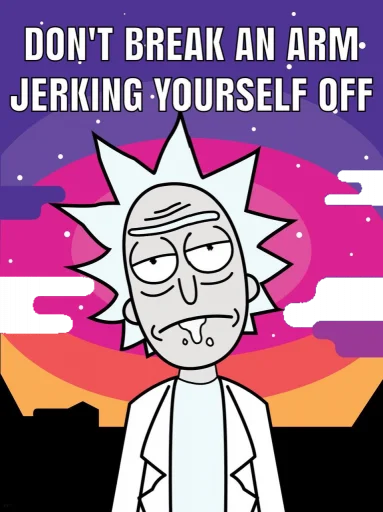 Стикер из набора Rick and Morty by @TheYehudi для Телеграм: Анимированные, Статические 😒