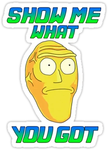 Стикер из набора Rick and Morty by @TheYehudi для Телеграм: Анимированные, Статические 😒