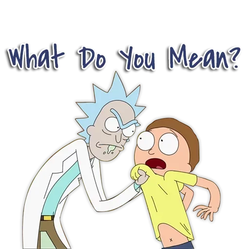 Стикер из набора Rick and Morty by @TheYehudi для Телеграм: Анимированные, Статические 🤨