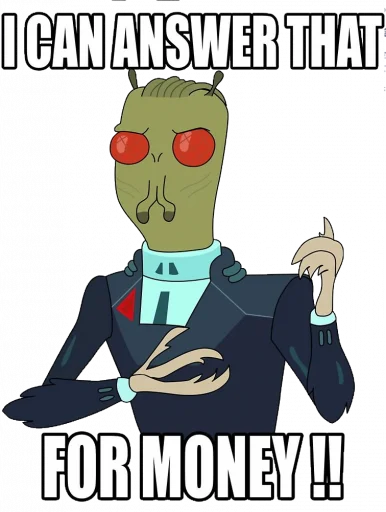 Стикер из набора Rick and Morty by @TheYehudi для Телеграм: Анимированные, Статические 💰