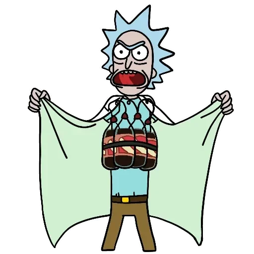 Стикер из набора Rick and Morty by @TheYehudi для Телеграм: Анимированные, Статические 😡
