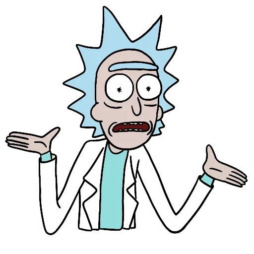 Стикер из набора Rick and Morty by @TheYehudi для Телеграм: Анимированные, Статические 🤷♂️
