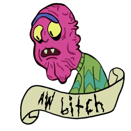 Стикер из набора Rick and Morty by @TheYehudi для Телеграм: Анимированные, Статические 🥺