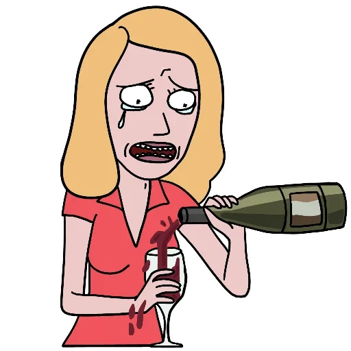 Стикер из набора Rick and Morty by @TheYehudi для Телеграм: Анимированные, Статические 🍷