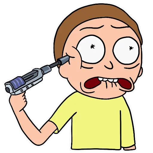 Стикер из набора Rick and Morty by @TheYehudi для Телеграм: Анимированные, Статические 😩