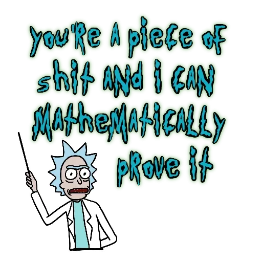 Стикер из набора Rick and Morty by @TheYehudi для Телеграм: Анимированные, Статические 🖕