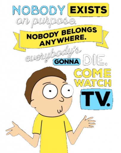 Стикер из набора Rick and Morty by @TheYehudi для Телеграм: Анимированные, Статические 📺