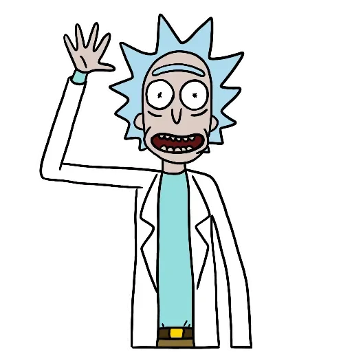 Стикер из набора Rick and Morty by @TheYehudi для Телеграм: Анимированные, Статические 🙋♂️