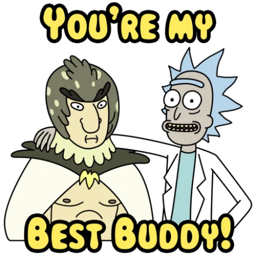 Стикер из набора Rick and Morty by @TheYehudi для Телеграм: Анимированные, Статические 👬