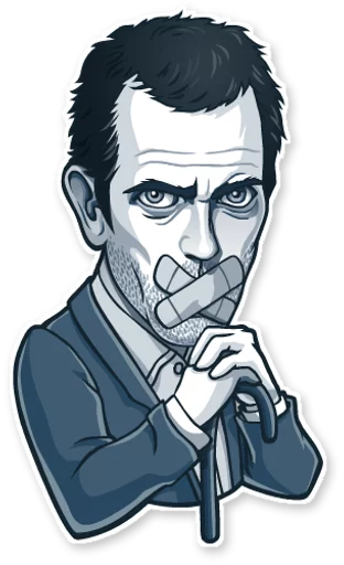 Стикер из набора Unofficial Telegram Stickers для Телеграм: Статические 🤐