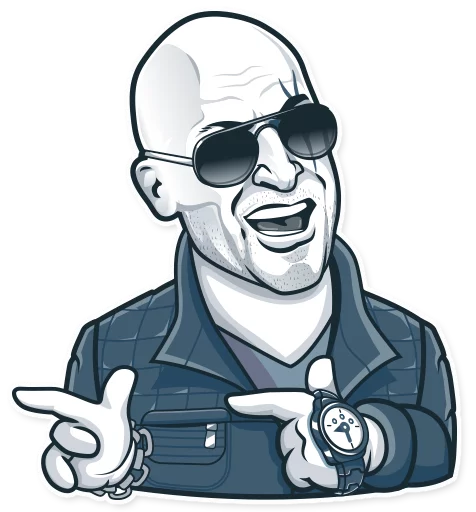Стикер из набора Unofficial Telegram Stickers для Телеграм: Статические 😎