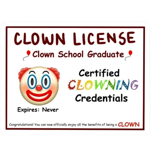 Стикер из набора CLOWNS - [Instagram: @WiStickers] для Телеграм: Статические 🤡