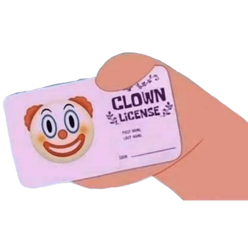 Стикер из набора CLOWNS - [Instagram: @WiStickers] для Телеграм: Статические 🤡