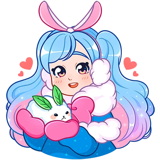 Стикерпак @Premium_Stikers | Зимняя Долли Без Текста для Телеграм: Анимированные, Статические