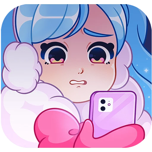 Стикер из набора @Premium_Stikers | Зимняя Долли Без Текста для Телеграм: Анимированные, Статические 😨