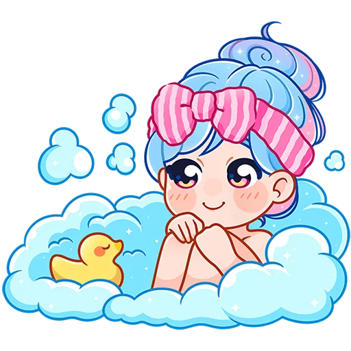 Стикер из набора @Premium_Stikers | Зимняя Долли Без Текста для Телеграм: Анимированные, Статические 🛁