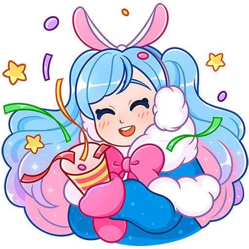 Стикер из набора @Premium_Stikers | Зимняя Долли Без Текста для Телеграм: Анимированные, Статические 🥳