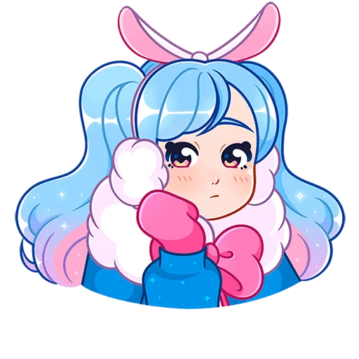 Стикер из набора @Premium_Stikers | Зимняя Долли Без Текста для Телеграм: Анимированные, Статические 🤔