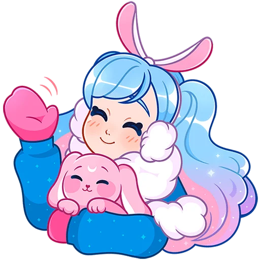 Стикер из набора @Premium_Stikers | Зимняя Долли Без Текста для Телеграм: Анимированные, Статические 👋