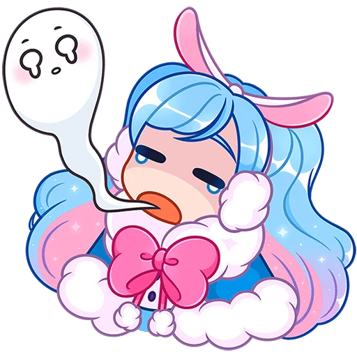 Стикер из набора @Premium_Stikers | Зимняя Долли Без Текста для Телеграм: Анимированные, Статические 😵