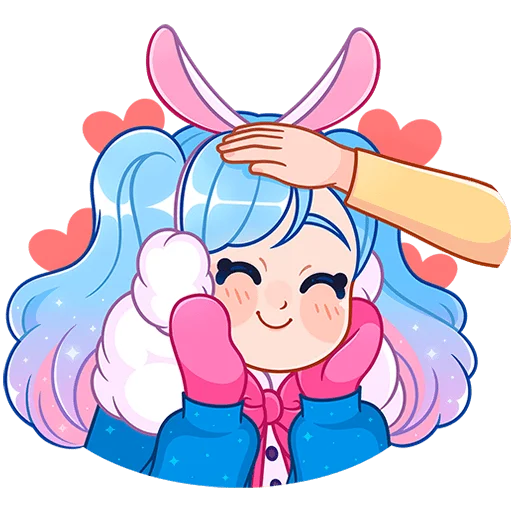 Стикер из набора @Premium_Stikers | Зимняя Долли Без Текста для Телеграм: Анимированные, Статические ☺️