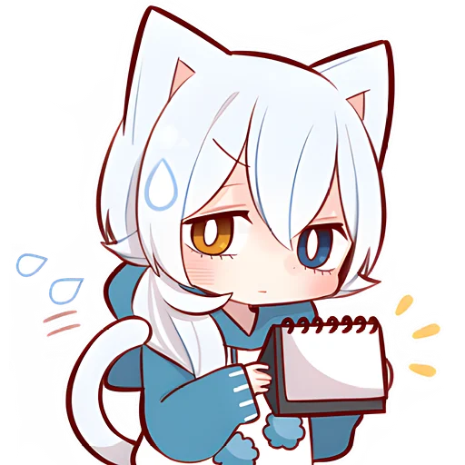 Стикер из набора Зимние котята @Nyasticks для Телеграм: Статические 🗓