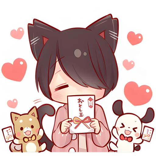 Стикер из набора Зимние котята @Nyasticks для Телеграм: Статические 🥰