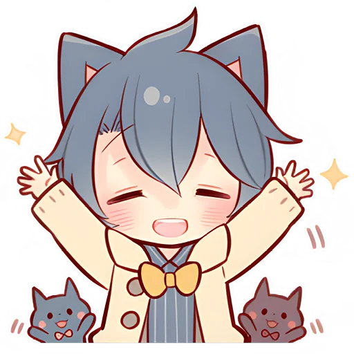 Стикер из набора Зимние котята @Nyasticks для Телеграм: Статические 🥳